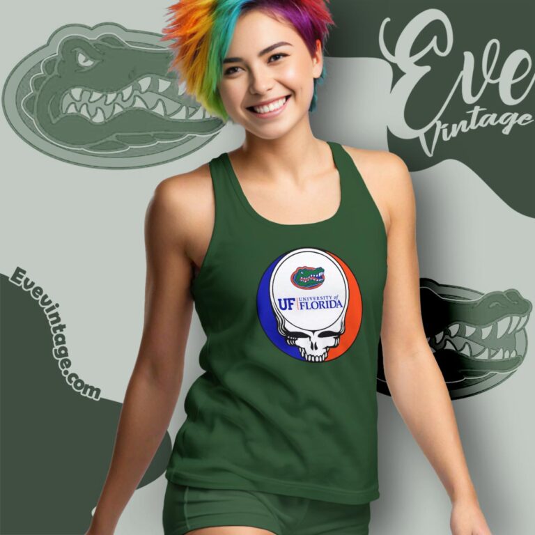University Of Florida Steal Your Face Grateful Dead Shirt Tank Top Racerback University Of Florida Steal Your Face Grateful Dead Shirt Tank Top Racerback