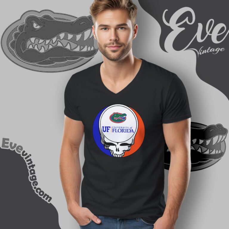University Of Florida Steal Your Face Grateful Dead Shirt V Neck TShirt University Of Florida Steal Your Face Grateful Dead Shirt V Neck TShirt