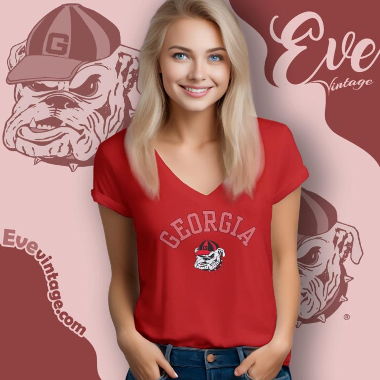 University Of Georgia Bulldogs Shirt V Neck TShirt University Of Georgia Bulldogs Shirt V Neck TShirt
