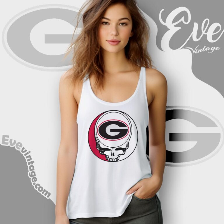 University Of Georgia Steal Your Face Grateful Dead Shirt Tank Top Racerback University Of Georgia Steal Your Face Grateful Dead Shirt Tank Top Racerback