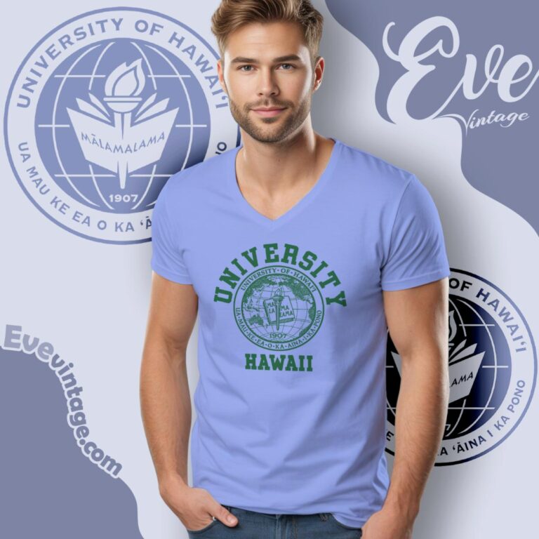 University Of Hawaii Shirt V Neck TShirt University Of Hawaii Shirt V Neck TShirt