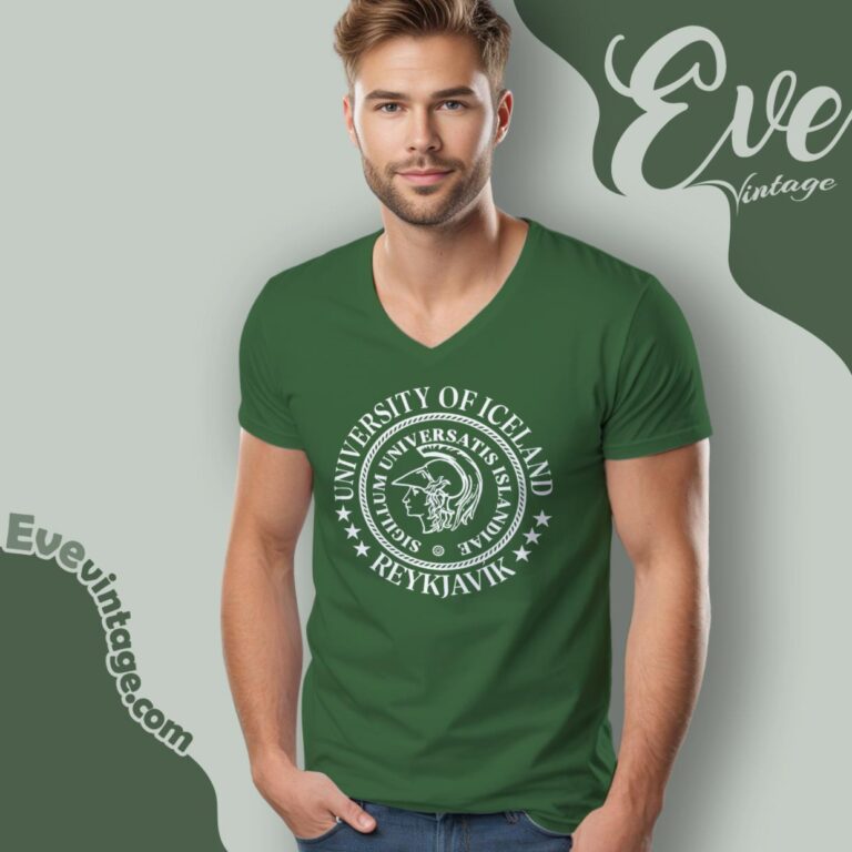 University Of Iceland Reykjavik Shirt V Neck TShirt University Of Iceland Reykjavik Shirt V Neck TShirt