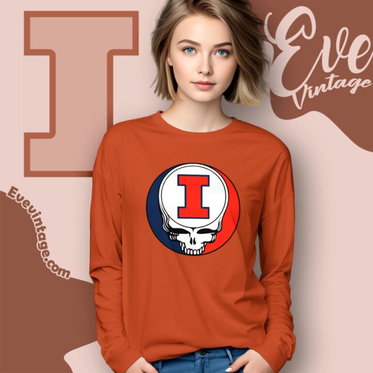 University Of Illinois Urbana Champaign Steal Your Face Grateful Dead Shirt Long Sleeve Tee University Of Illinois Urbana Champaign Steal Your Face Grateful Dead Shirt Long Sleeve Tee
