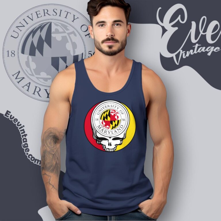 University Of Maryland College Park Steal Your Face Grateful Dead Shirt Tank Top Racerback University Of Maryland College Park Steal Your Face Grateful Dead Shirt Tank Top Racerback