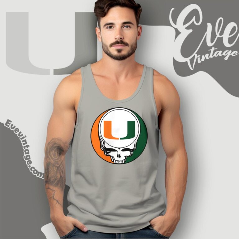 University Of Miami Steal Your Face Grateful Dead Shirt Tank Top Racerback University Of Miami Steal Your Face Grateful Dead Shirt Tank Top Racerback