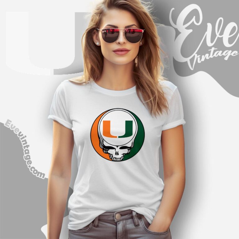 University Of Miami Steal Your Face Grateful Dead Shirt Women T Shirt University Of Miami Steal Your Face Grateful Dead Shirt Women T Shirt