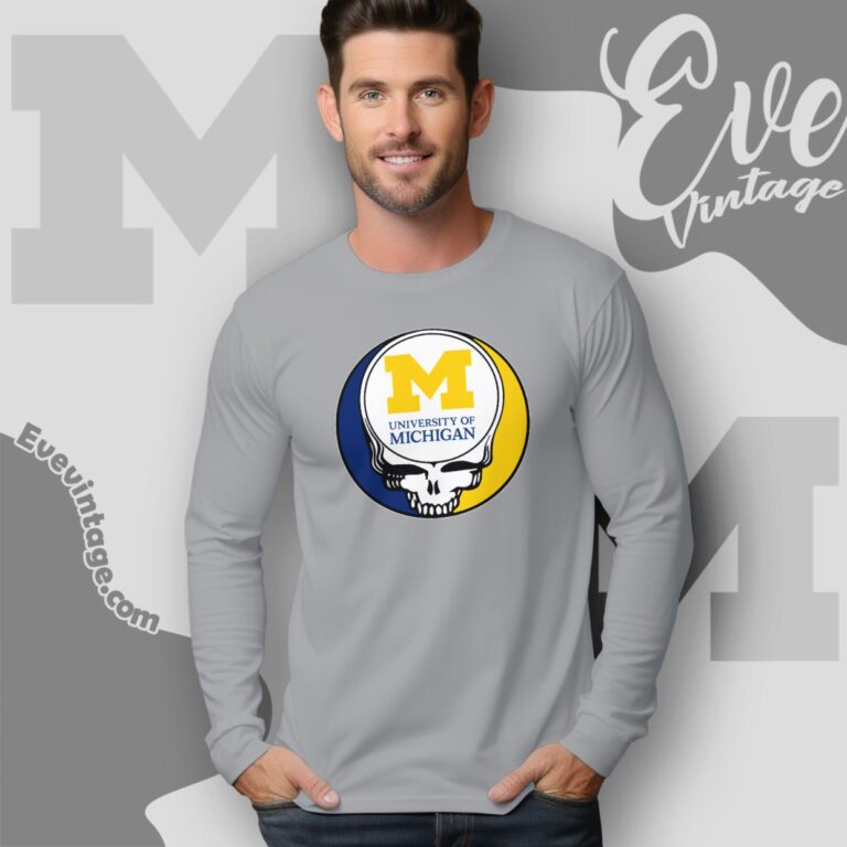 University Of Michigan Ann Arbor Steal Your Face Grateful Dead Shirt Long Sleeve Tee University Of Michigan Ann Arbor Steal Your Face Grateful Dead Shirt Long Sleeve Tee