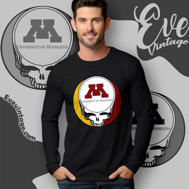 University Of Minnesota Steal Your Face Shirt Umn Grateful Dead Long Sleeve Tee University Of Minnesota Steal Your Face Shirt Umn Grateful Dead Long Sleeve Tee
