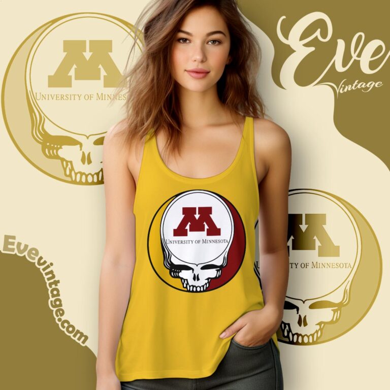 University Of Minnesota Steal Your Face Shirt Umn Grateful Dead Tank Top Racerback University Of Minnesota Steal Your Face Shirt Umn Grateful Dead Tank Top Racerback
