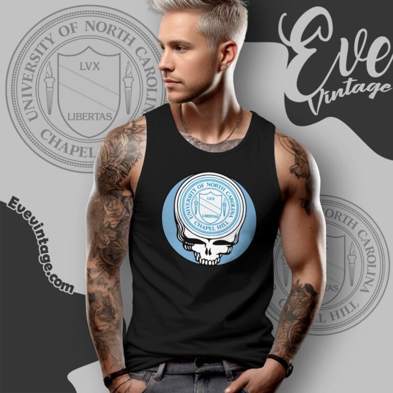University Of North Carolina Chapel Hill Steal Your Face Grateful Dead Shirt Tank Top Racerback University Of North Carolina Chapel Hill Steal Your Face Grateful Dead Shirt Tank Top Racerback