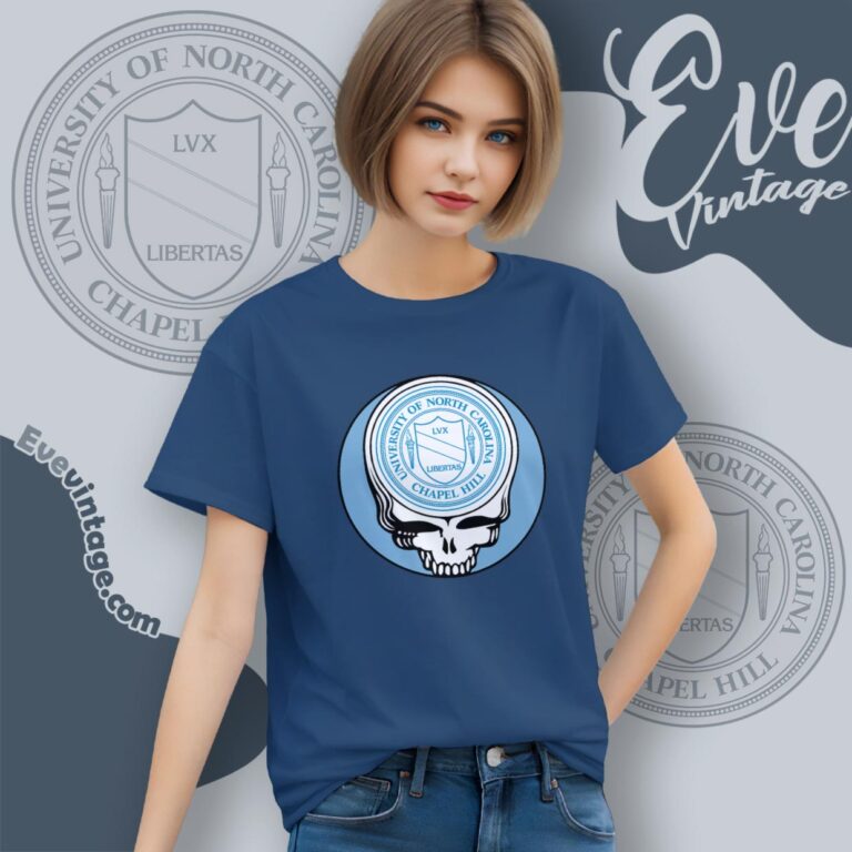 University Of North Carolina Chapel Hill Steal Your Face Grateful Dead Shirt Women T Shirt University Of North Carolina Chapel Hill Steal Your Face Grateful Dead Shirt Women T Shirt