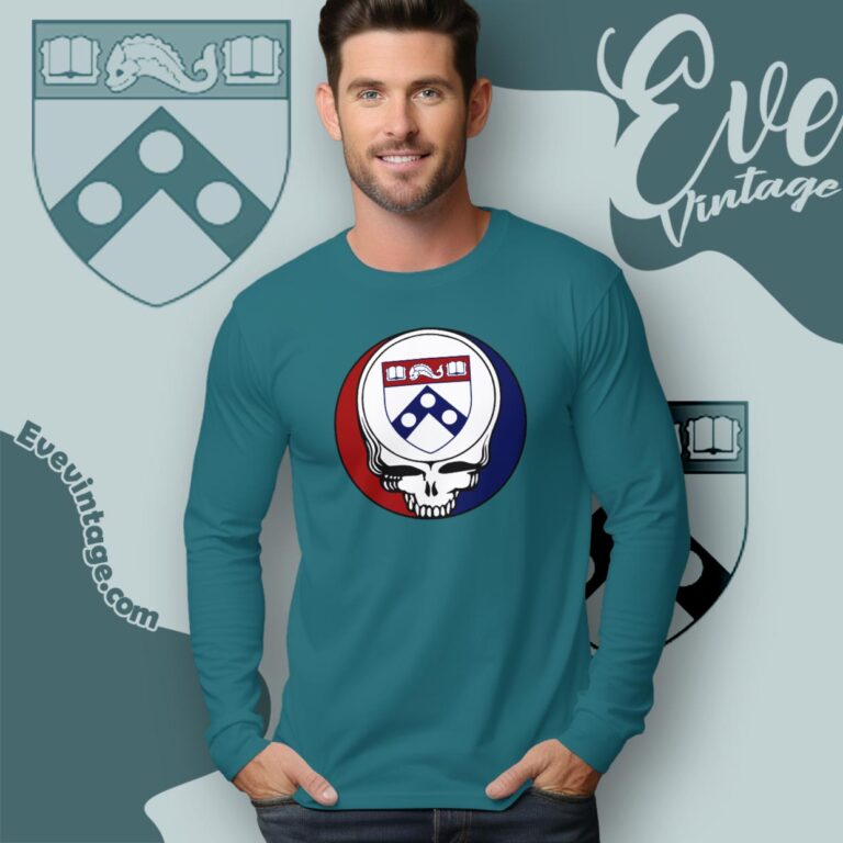 University Of Pennsylvania Steal Your Face Grateful Dead Shirt Long Sleeve Tee University Of Pennsylvania Steal Your Face Grateful Dead Shirt Long Sleeve Tee