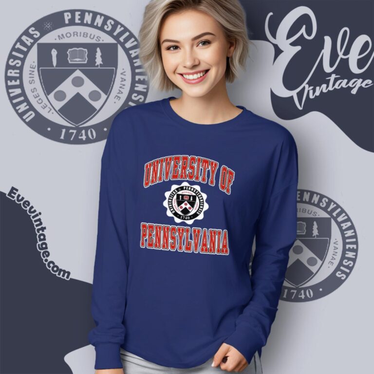 University Of Pennsylvania Upenn Shirt Long Sleeve Tee University Of Pennsylvania Upenn Shirt Long Sleeve Tee