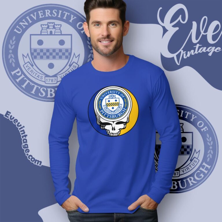 University Of Pittsburgh Steal Your Face Grateful Dead Shirt Long Sleeve Tee University Of Pittsburgh Steal Your Face Grateful Dead Shirt Long Sleeve Tee