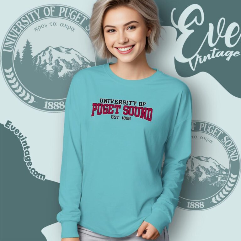 University Of Puget Sound Shirt Long Sleeve Tee University Of Puget Sound Shirt Long Sleeve Tee