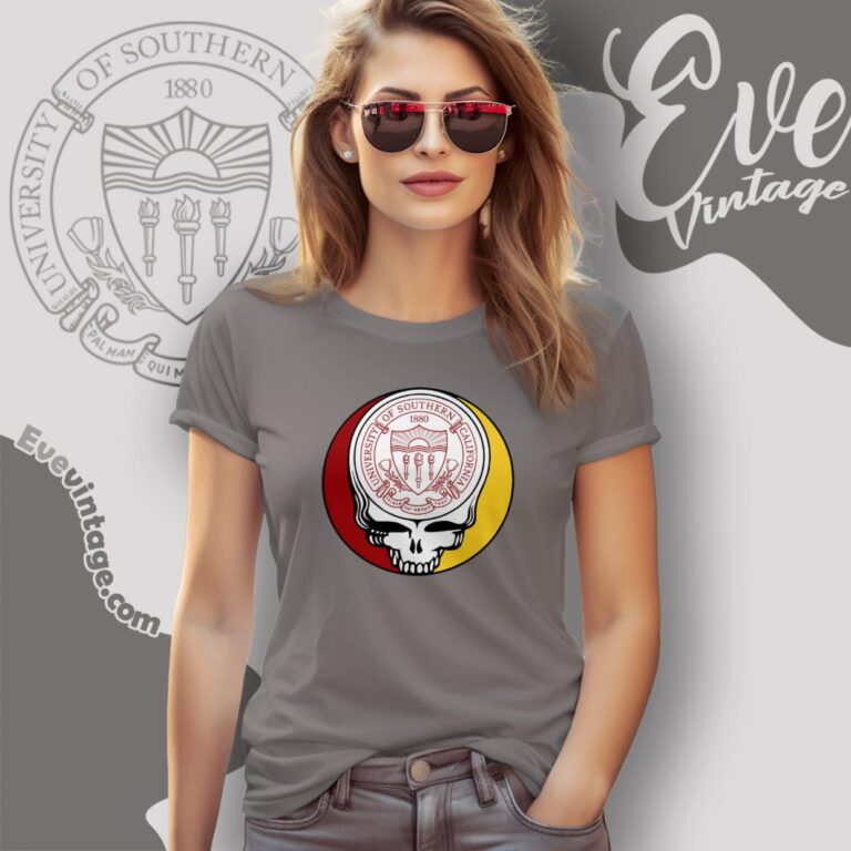 University Of Southern California Steal Your Face Grateful Dead Shirt Women T Shirt University Of Southern California Steal Your Face Grateful Dead Shirt Women T Shirt