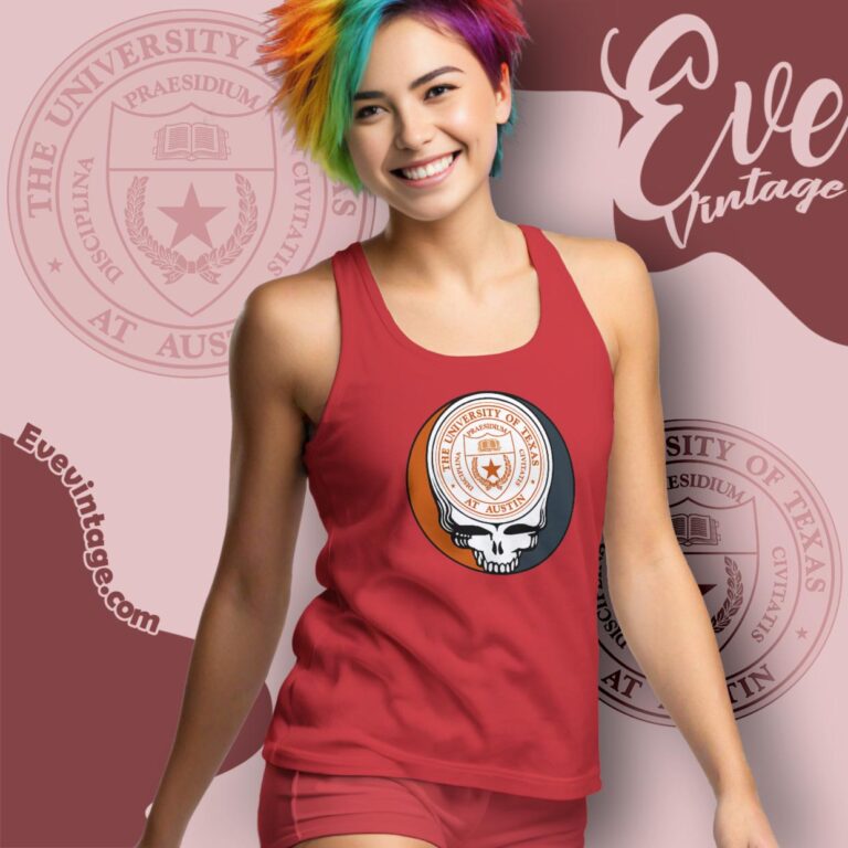 University Of Texas At Austin Steal Your Face Grateful Dead Shirt Tank Top Racerback University Of Texas At Austin Steal Your Face Grateful Dead Shirt Tank Top Racerback
