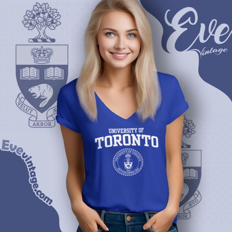 University Of Toronto Shirt V Neck TShirt University Of Toronto Shirt V Neck TShirt