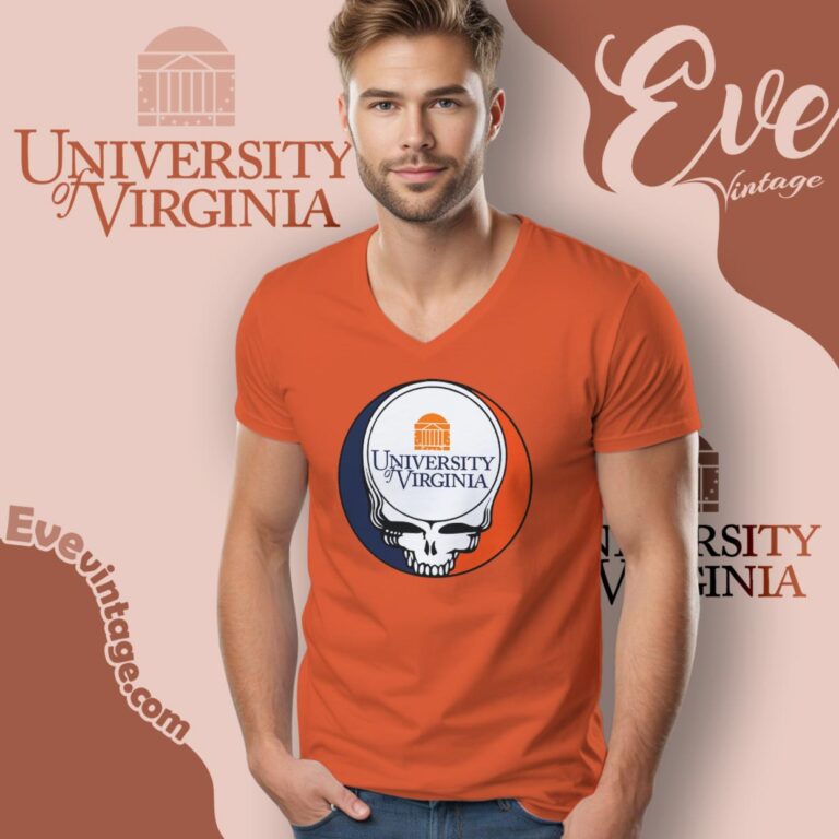 University Of Virginia Steal Your Face Grateful Dead Shirt V Neck TShirt University Of Virginia Steal Your Face Grateful Dead Shirt V Neck TShirt