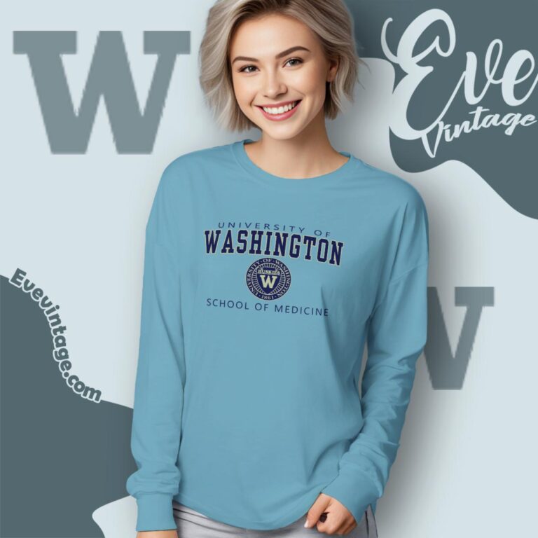 University Of Washington Shirt School Of Medicine Long Sleeve Tee University Of Washington Shirt School Of Medicine Long Sleeve Tee
