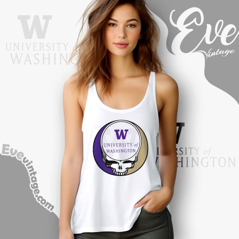 University Of Washington Steal Your Face Grateful Dead Shirt Tank Top Racerback University Of Washington Steal Your Face Grateful Dead Shirt Tank Top Racerback