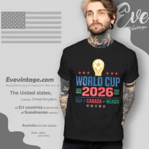 Usa Canada Mexico World Cup Trophy 2026 T shirt