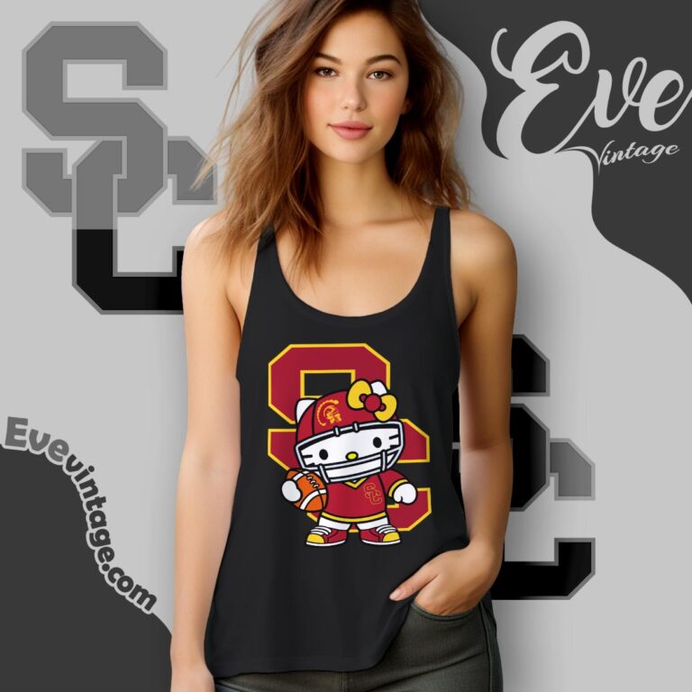 Usc Trojans Hello Kitty Shirt Tank top Usc Trojans Hello Kitty Shirt Tank top