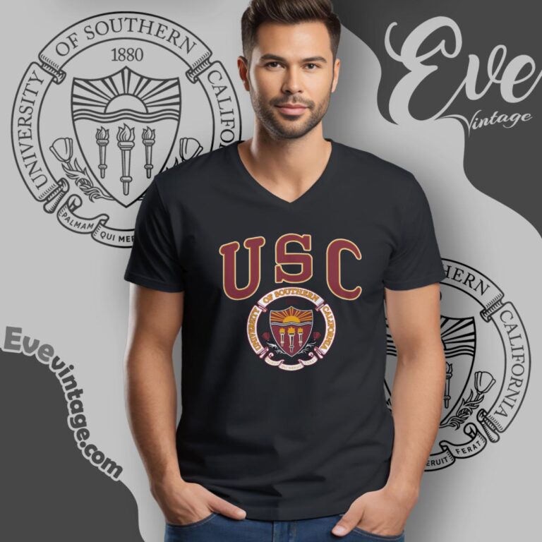 Usc University Of Southern California Shirt V Neck TShirt Usc University Of Southern California Shirt V Neck TShirt