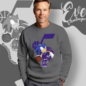 Utah Jazz Sonic The Hedgehog Shirt Sweatshirt
