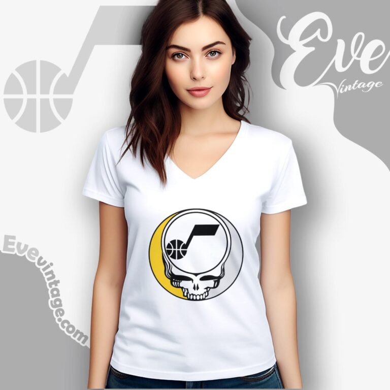 Utah Jazz Steal Your Face Grateful Dead Shirt V Neck TShirt Utah Jazz Steal Your Face Grateful Dead Shirt V Neck TShirt