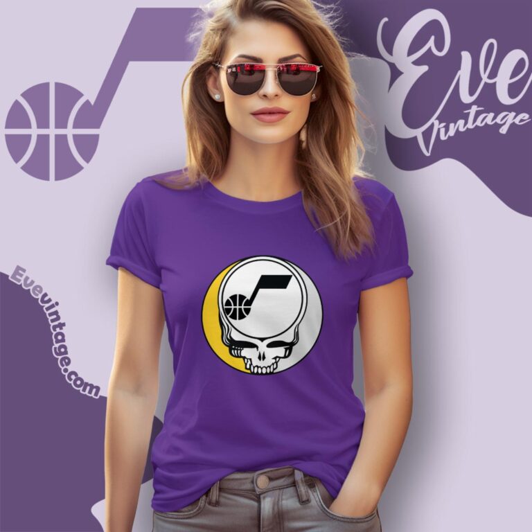 Utah Jazz Steal Your Face Grateful Dead Shirt Women T Shirt Utah Jazz Steal Your Face Grateful Dead Shirt Women T Shirt