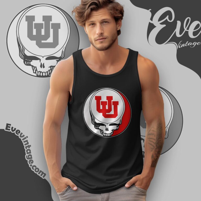 Utah Utes Steal Your Face Stealie Shirt Tank Top Racerback Utah Utes Steal Your Face Stealie Shirt Tank Top Racerback