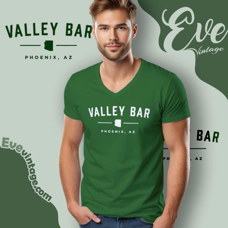 Valley Bar Shirt Phoenix Az Dive Bar V Neck TShirt Valley Bar Shirt Phoenix Az Dive Bar V Neck TShirt
