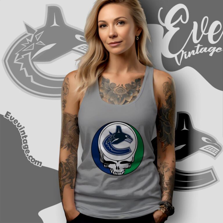 Vancouver Canucks Steal Your Face Grateful Dead Shirt Tank Top Racerback Vancouver Canucks Steal Your Face Grateful Dead Shirt Tank Top Racerback