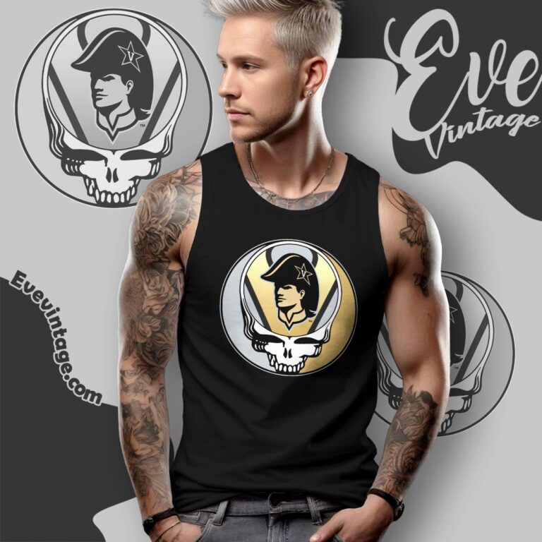 Vanderbilt Commodores Steal Your Face Stealie Shirt Tank Top Racerback Vanderbilt Commodores Steal Your Face Stealie Shirt Tank Top Racerback