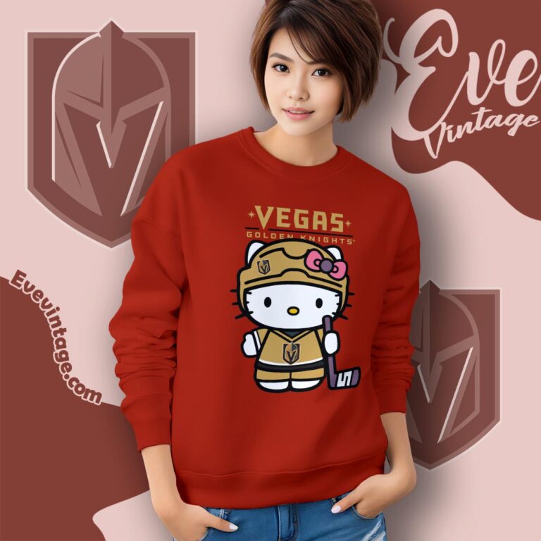 Vegas Golden Knights Hello Kitty Shirt Sweatshirt Vegas Golden Knights Hello Kitty Shirt Sweatshirt