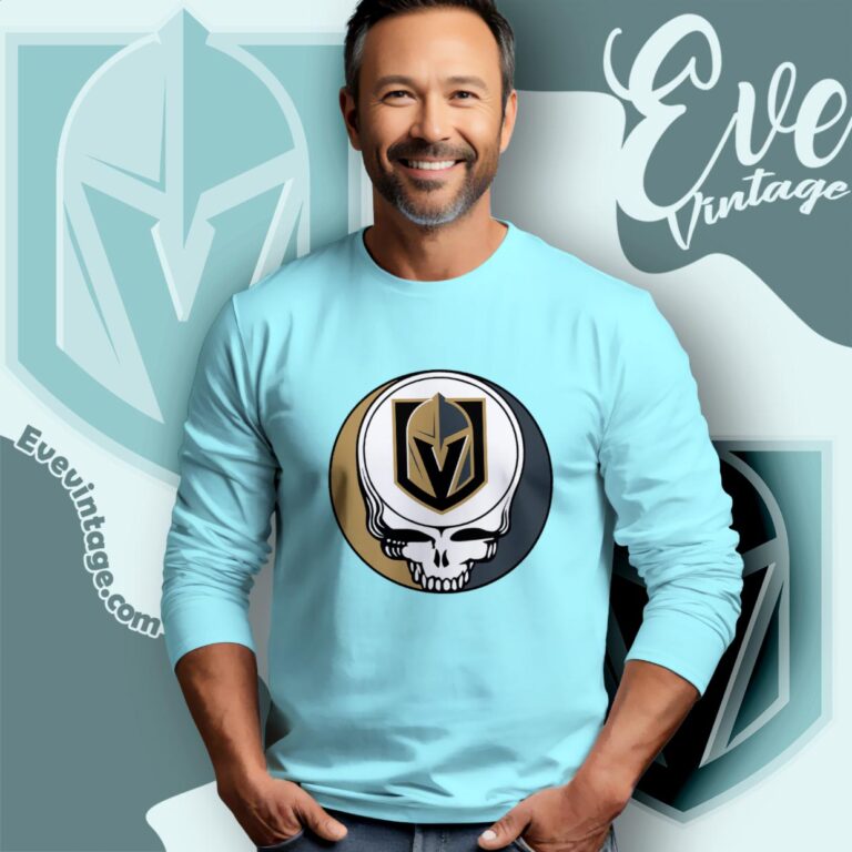 Vegas Golden Knights Steal Your Face Grateful Dead Shirt Long Sleeve Tee Vegas Golden Knights Steal Your Face Grateful Dead Shirt Long Sleeve Tee
