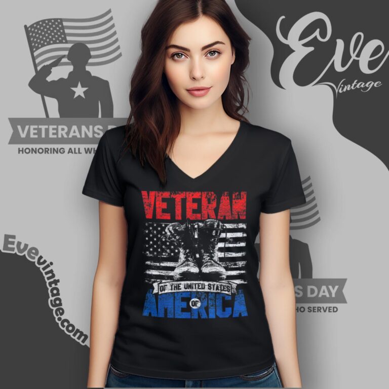 Veteran Of The United States Of America Veterans Day T shirt V Neck TShirt Veteran Of The United States Of America Veterans Day T shirt V Neck TShirt