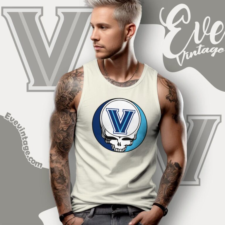 Villanova University Steal Your Face Grateful Dead Shirt Tank Top Racerback Villanova University Steal Your Face Grateful Dead Shirt Tank Top Racerback