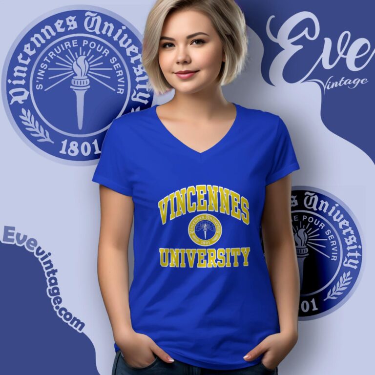 Vincennes University Shirt V Neck TShirt Vincennes University Shirt V Neck TShirt