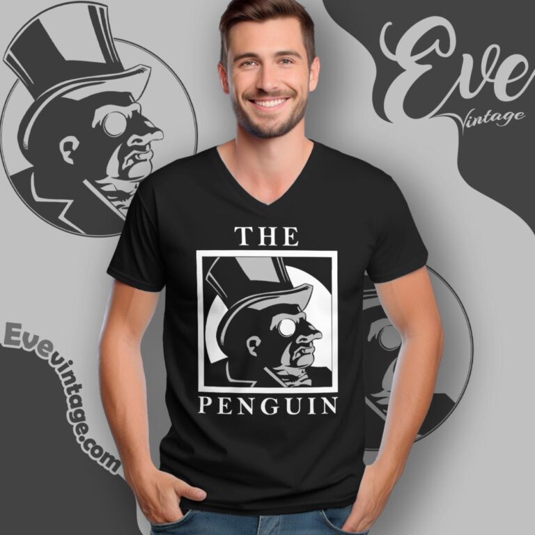 Vintage 1992 The Penguin Shirt Dc Commic V Neck TShirt Vintage 1992 The Penguin Shirt Dc Commic V Neck TShirt
