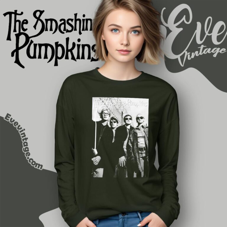 Vintage 1995 The Smashing Pumpkins Shirt Long Sleeve Tee Vintage 1995 The Smashing Pumpkins Shirt Long Sleeve Tee