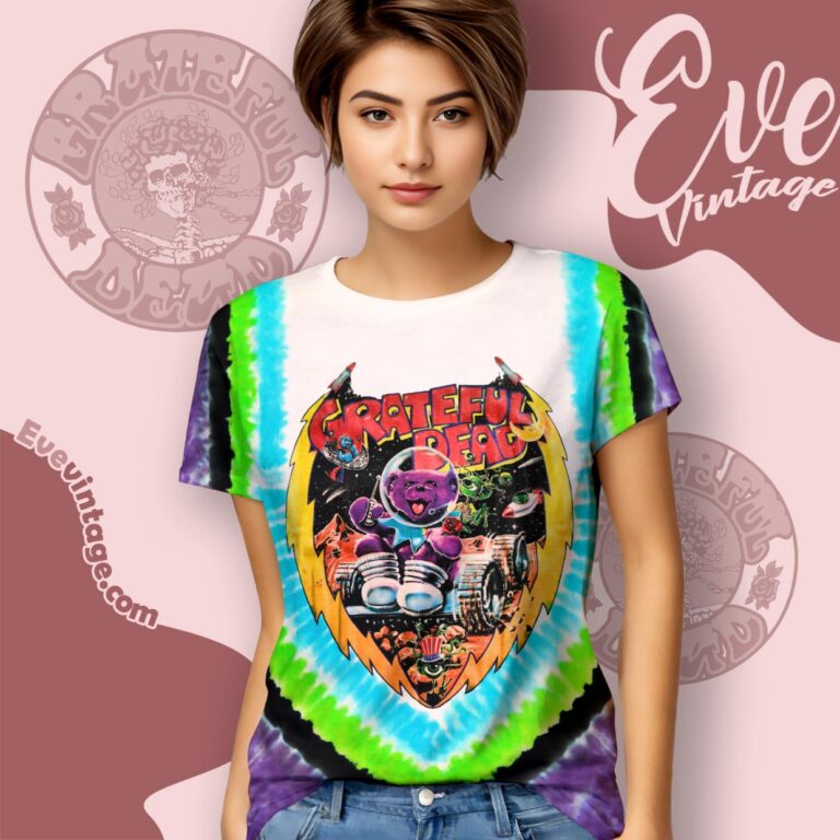 Vintage 1997 Grateful Dead Cosmic Charlie Tie-dye Women T Shirt Vintage 1997 Grateful Dead Cosmic Charlie Tie-dye Women T Shirt