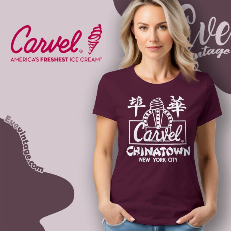 Vintage 80s Carvel Ice Cream Chinatown Ny City Shirt Women T shirt Vintage 80s Carvel Ice Cream Chinatown Ny City Shirt Women T shirt