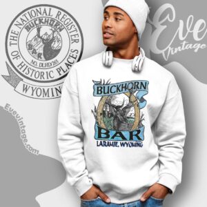 Vintage 90s Buckhorn Bar Shirt Laramie Wyoming Dive Bar Sweatshirt