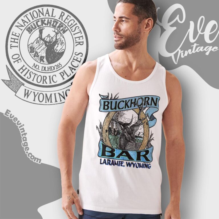 Vintage 90s Buckhorn Bar Shirt Laramie Wyoming Dive Bar Tank Top Racerback Vintage 90s Buckhorn Bar Shirt Laramie Wyoming Dive Bar Tank Top Racerback