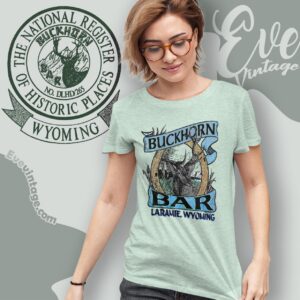 Vintage 90s Buckhorn Bar Shirt Laramie Wyoming Dive Bar Women T shirt