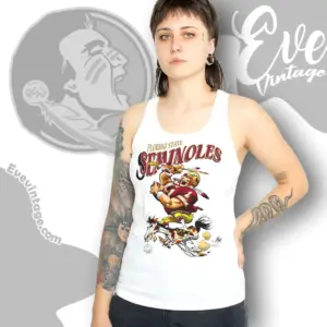 Vintage 90s Florida State Seminoles Football Tank Top Racerback