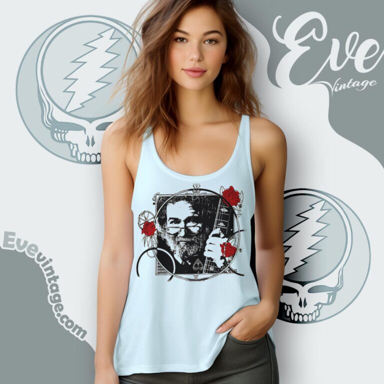 Vintage 90s Grateful Dead Jerry Garcia Shirt Tank Top Racerback Vintage 90s Grateful Dead Jerry Garcia Shirt Tank Top Racerback