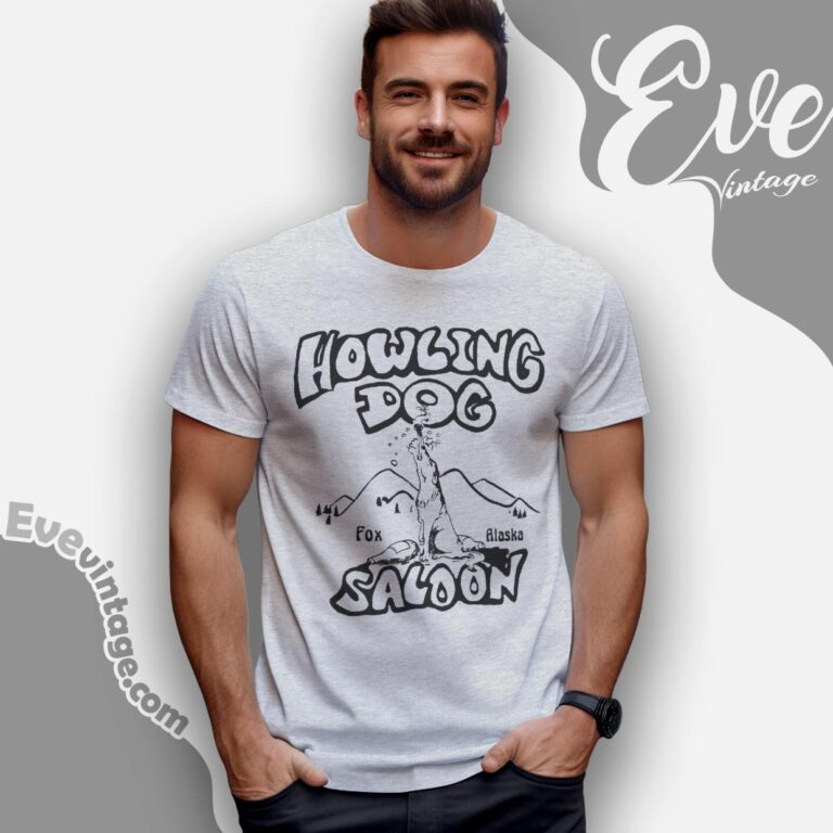 Vintage 90s Howling Dog Saloon Shirt Fox Alaska Souvenir T shirt Vintage 90s Howling Dog Saloon Shirt Fox Alaska Souvenir T shirt